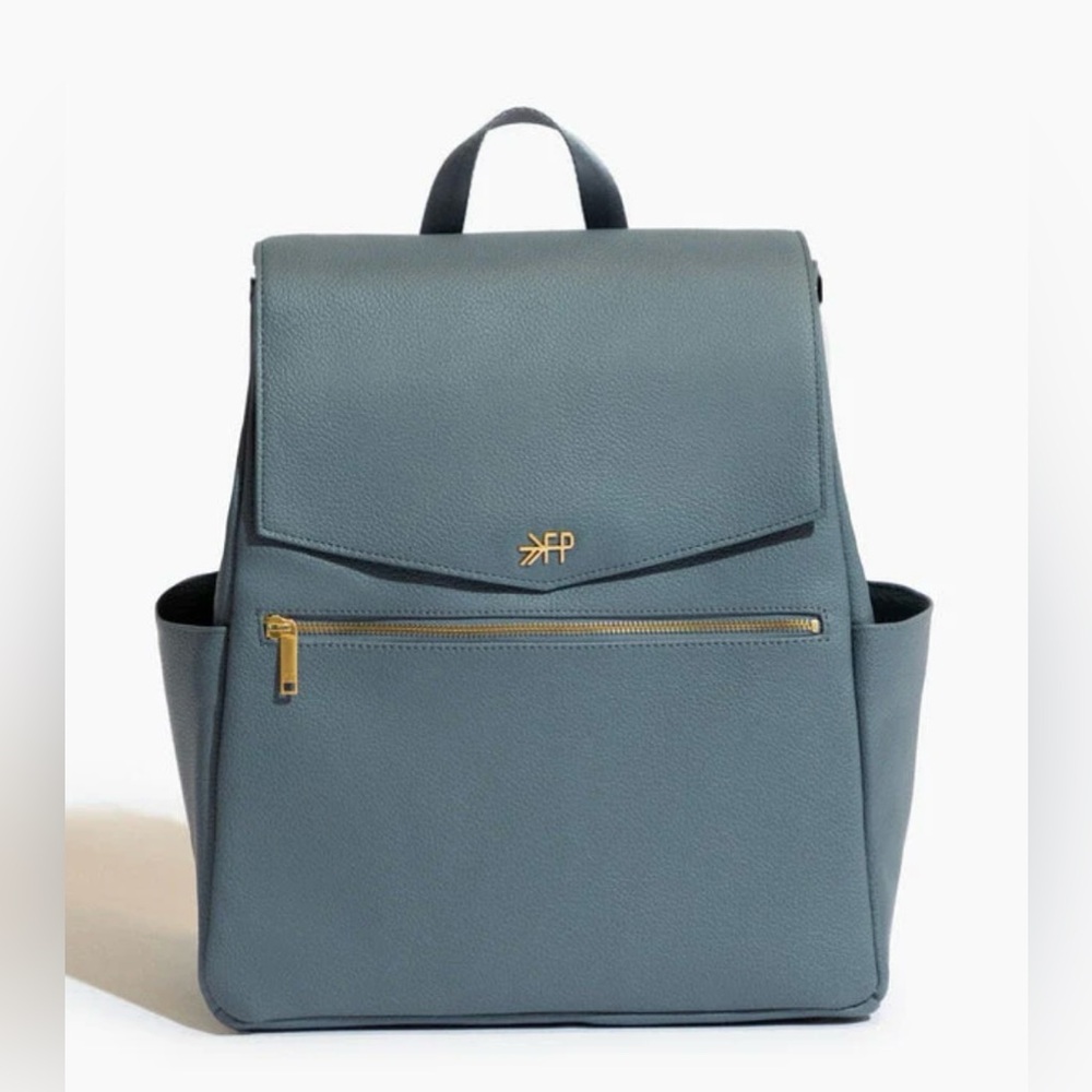 NWT DUSTY BLUE CLASSIC DIAPER BAG ll BY FRESHLY PICKED